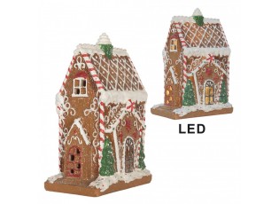 Perníkový LED domek Gingerbread Cotti Candy - 15*9*20 cm