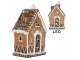 Perníková LED chaloupka Gingerbread Cotti - 13*9*20 cm Clayre & Eef
