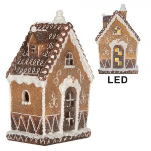 Perníková LED chaloupka Gingerbread Cotti - 13*9*20 cm