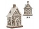 Perníkový LED domek Gingerbread Cotti - 16*10*23 cm Clayre & Eef
