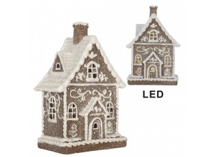 Perníkový LED domek Gingerbread Cotti - 16*10*23 cm