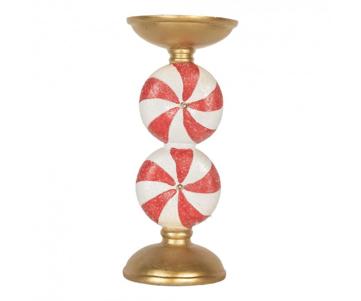 Christmas Decoration With LED Lighting ? 11x23 Cm Gold Colored Plastic - ? 10*23 cm Clayre & Eef