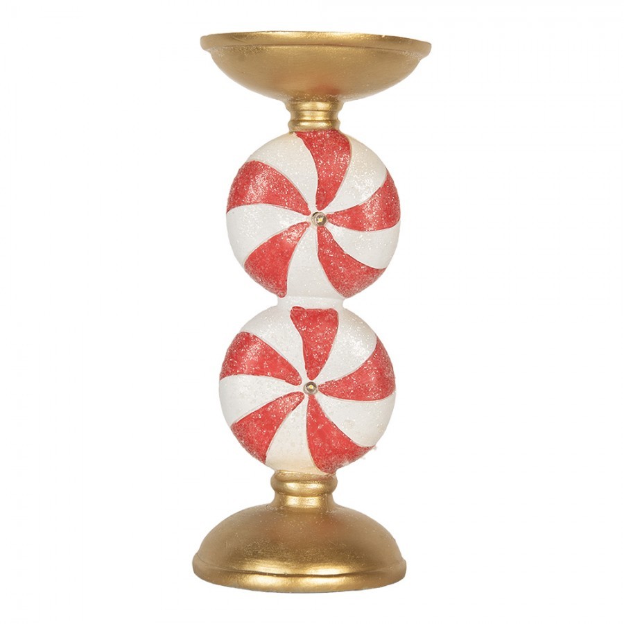 Christmas Decoration With LED Lighting ? 11x23 Cm Gold Colored Plastic - ? 10*23 cm