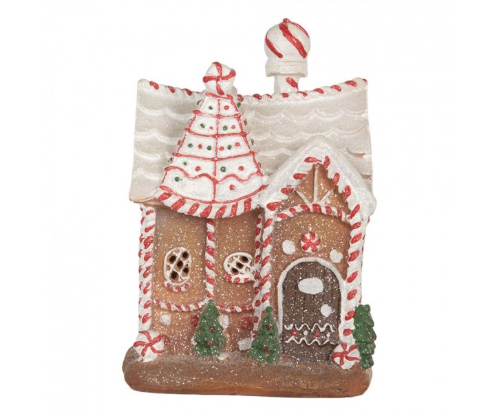 Perníková LED chaloupka Gingerbread Cott - 16*12*23 cm Clayre & Eef