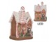 Perníková LED chaloupka Gingerbread Cott - 16*12*23 cm Clayre & Eef