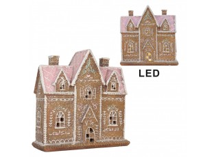 Perníkový LED domek Gingerbread Cotti - 21*8*20 cm