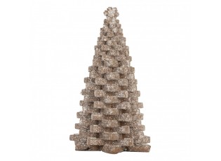 Dekorace perníkový stromek Gingerbread Tree - 15*15*25 cm