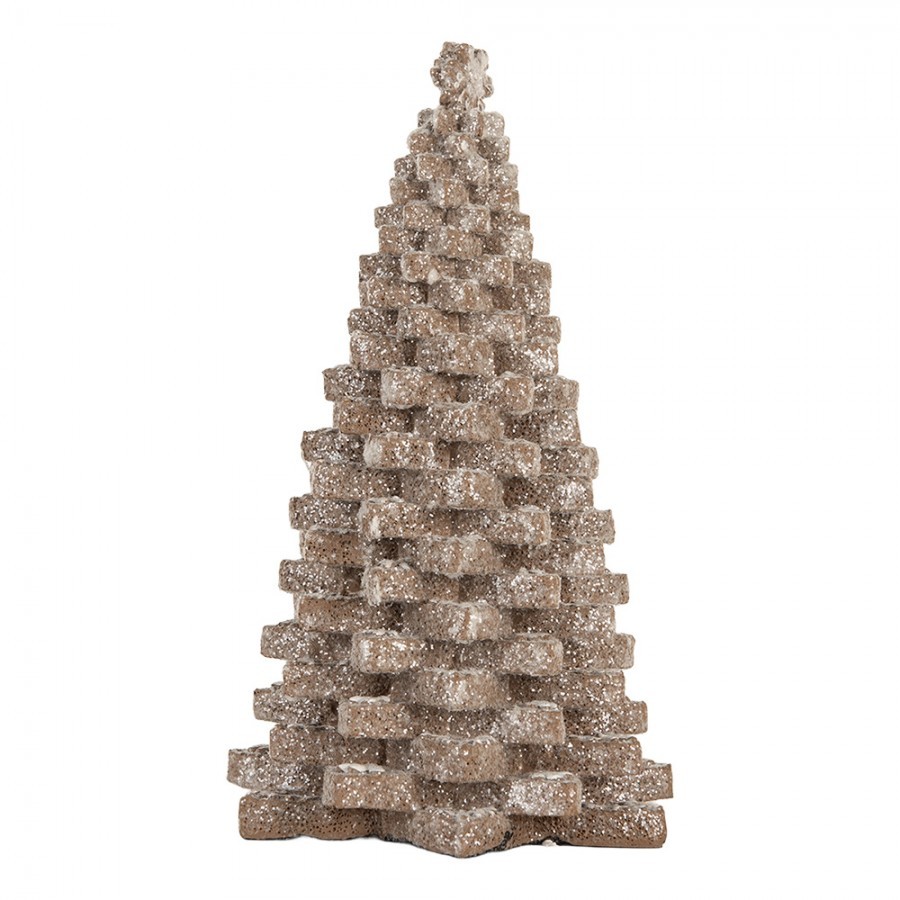 Dekorace perníkový stromek Gingerbread Tree - 15*15*25 cm
