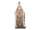 Perníková LED chaloupka Gingerbread Cotti - 15*9*20 cm Clayre & Eef