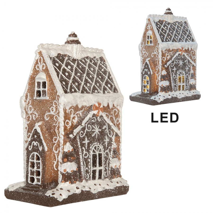 Perníková LED chaloupka Gingerbread Cotti - 15*9*20 cm