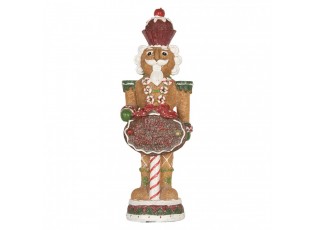 Christmas Decoration Figurine Nutcracker 3 X AAA Brown Plastic - 12*10*35 cm