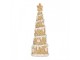 Hnědo-růžová dekorace vánoční stromek Christmas Tree - Ø 9*25 cm Clayre & Eef