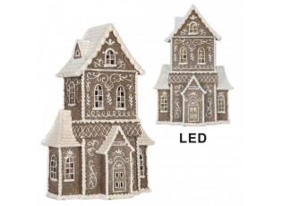 Perníkový LED domek Gingerbread Cotti - 23*11*33 cm