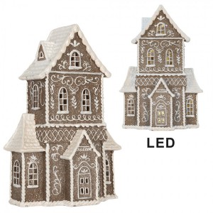 Perníkový LED domek Gingerbread Cotti - 23*11*33 cm
