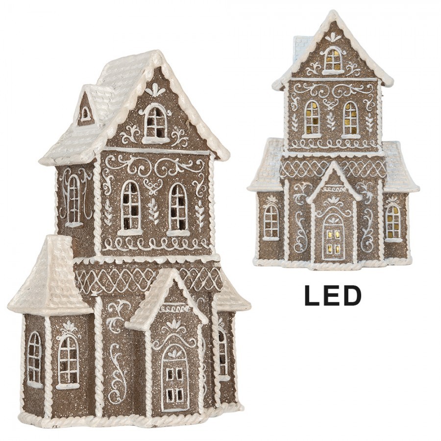 Perníkový LED domek Gingerbread Cotti - 23*11*33 cm
