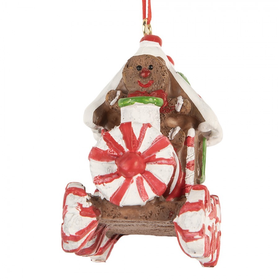 Christmas Ornament Train 9x5x9 Cm Brown Plastic - 9*5*9 cm