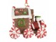 Christmas Ornament Train 9x5x9 Cm Brown Plastic - 9*5*9 cm Clayre & Eef