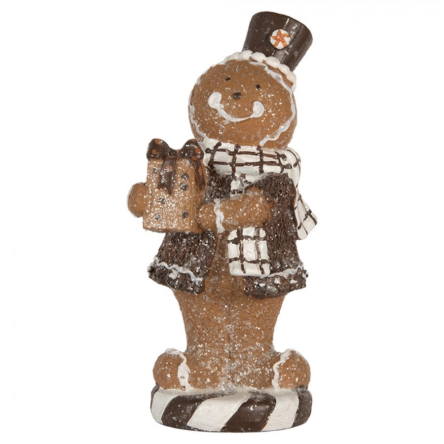 Christmas Decoration Figurine Gingerbread Man 9x8x20 Cm - 9*8*20 cm