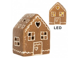Perníková LED chaloupka Gingerbread Cott - 8*6*10 cm