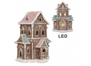 Perníkový LED domek Gingerbread Cotti - 15*12*20 cm