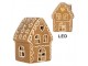 Perníková LED chaloupka Gingerbread Cott - 8*6*11 cm Clayre & Eef