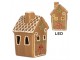 Perníková LED chaloupka Gingerbread Cott - 8*8*12 cm Clayre & Eef