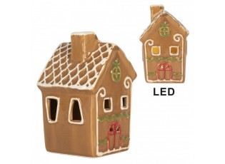 Perníková LED chaloupka Gingerbread Cott - 8*8*12 cm
