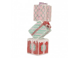 Christmas Decoration Gift 14x16x36 Cm Red Plastic - 14*16*36 cm