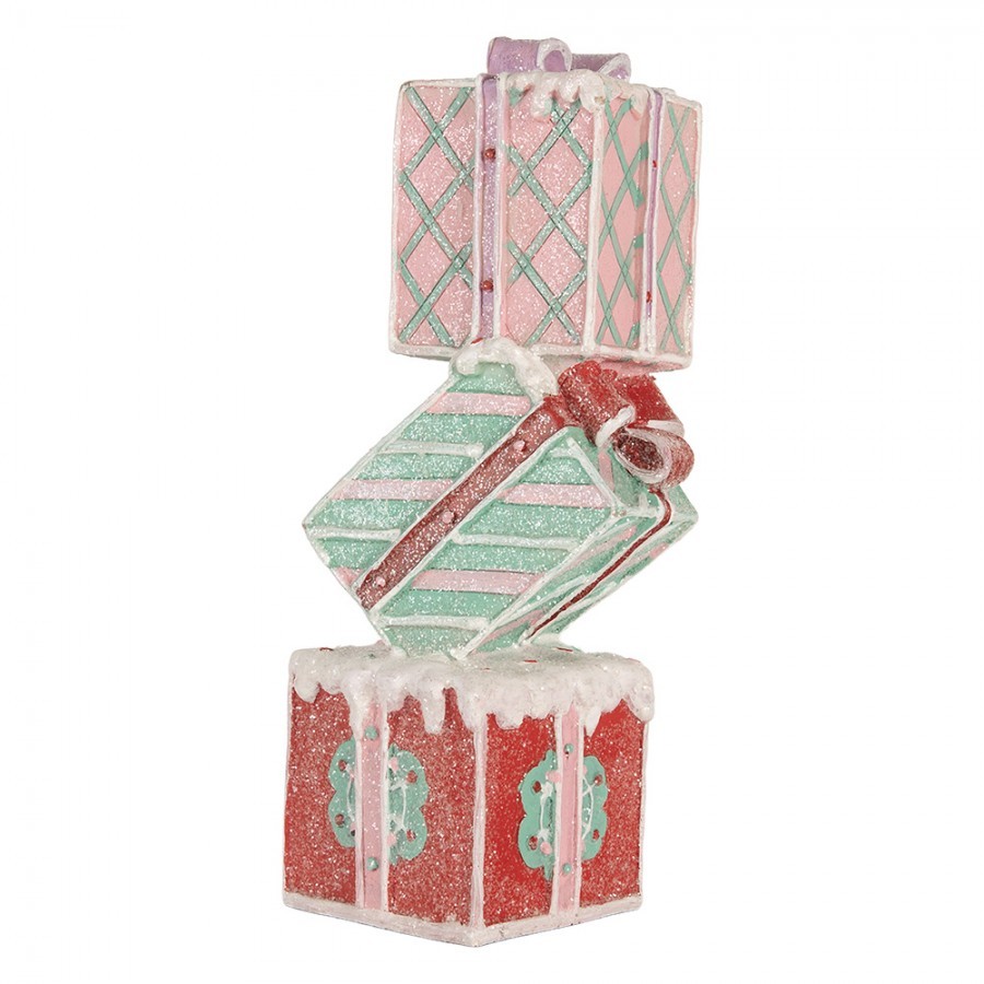 Christmas Decoration Gift 14x16x36 Cm Red Plastic - 14*16*36 cm