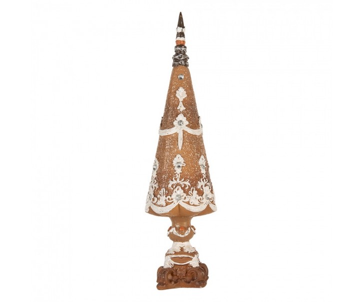 Dekorace perníkový stromek Gingerbread Tree - Ø 10*39 cm Clayre & Eef