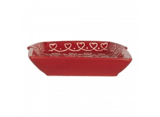 Keramický talířek perníková chaloupka Gingerbread Cott - 15*19*3 cm