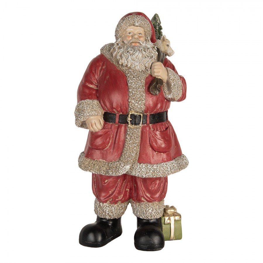 Figurine Santa Claus 21x19x40 Cm Red Plastic - Christmas