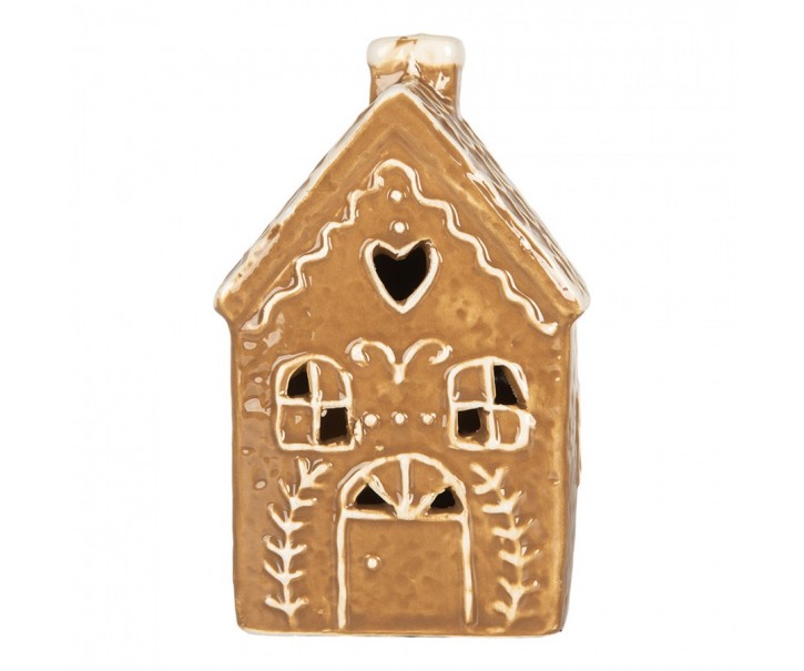 Perníková LED chaloupka Gingerbread Cott - 7*6*12 cm Clayre & Eef