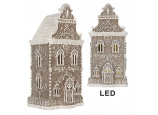 Perníkový LED domek Gingerbread Cotti - 17*15*35 cm
