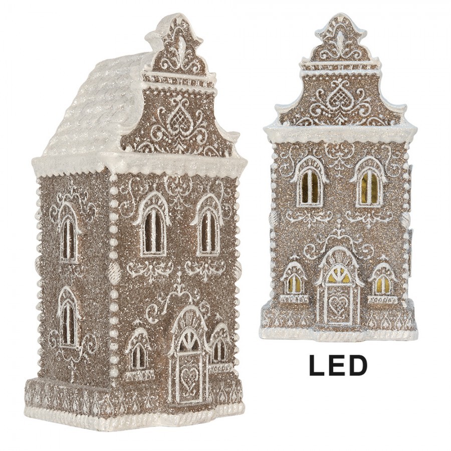 Perníkový LED domek Gingerbread Cotti - 17*15*35 cm