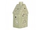 Zelená vánoční keramická chaloupka na čajovou svíčku Gingerbread Cottage - 11*9*21 cm Clayre & Eef
