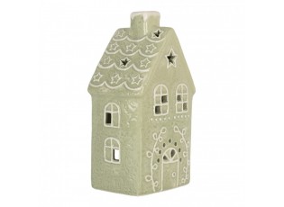 Perníková chaloupka na čajovou svíčku Gingerbread Cott - 11*9*21 cm