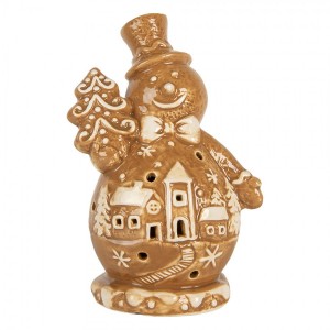 Perníková dekorace sněhulák Gingerbread Cott - 11*8*16 cm