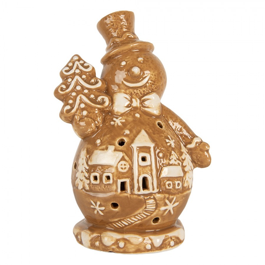 Perníková dekorace sněhulák Gingerbread Cott - 11*8*16 cm
