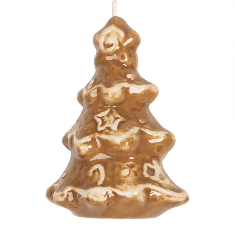 Perníková závěsná ozdoba stromek Gingerbread Cott - 6*5*9 cm