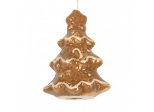 Perníková závěsná ozdoba stromek Gingerbread Cott - 6*5*9 cm