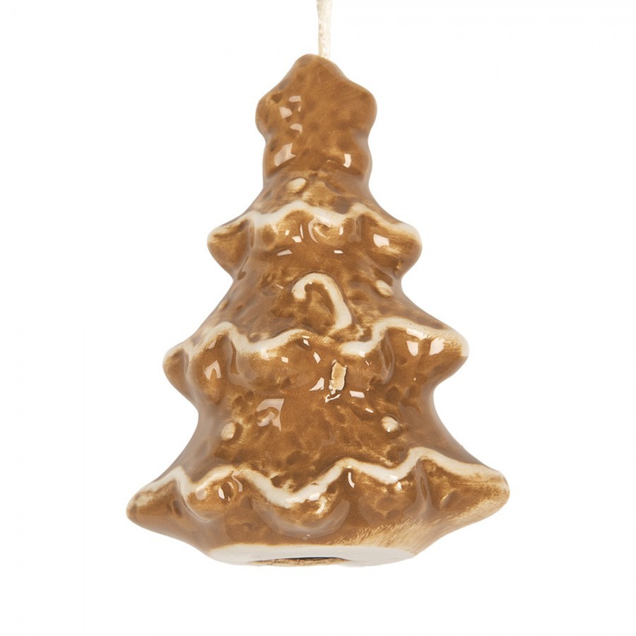 Perníková závěsná ozdoba stromek Gingerbread Cott - 6*5*9 cm