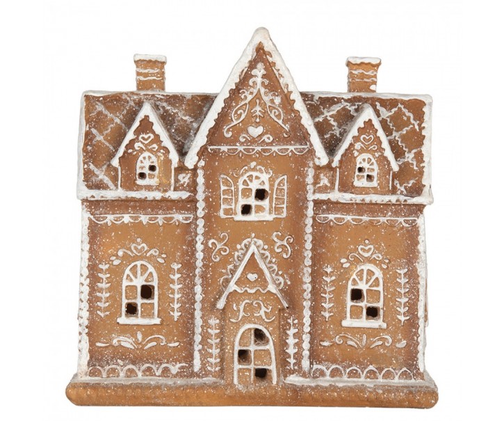 Perníková LED chaloupka Gingerbread Cott - 21*8*20 cm Clayre & Eef