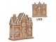 Perníková LED chaloupka Gingerbread Cott - 21*8*20 cm Clayre & Eef