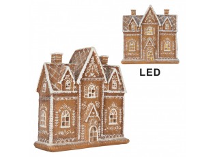Perníková LED chaloupka Gingerbread Cott - 21*8*20 cm