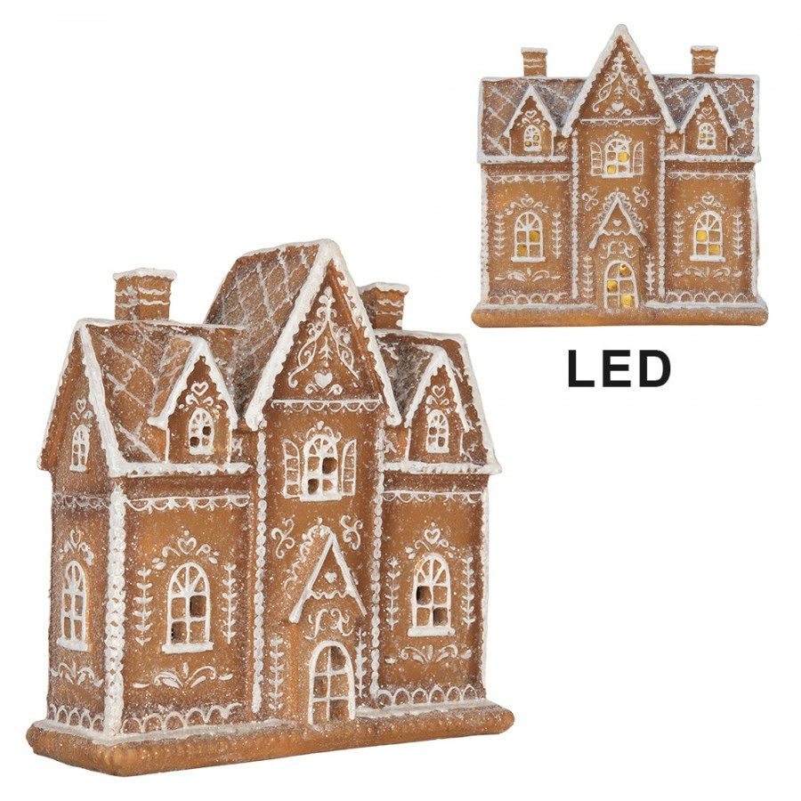 Perníková LED chaloupka Gingerbread Cott - 21*8*20 cm