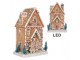 Perníkový LED domek s perníčkem Gingerbread Cotti Candy - 17*12*25 cm Clayre & Eef