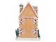 Perníkový LED domek s perníčkem Gingerbread Cotti Candy - 17*12*25 cm Clayre & Eef