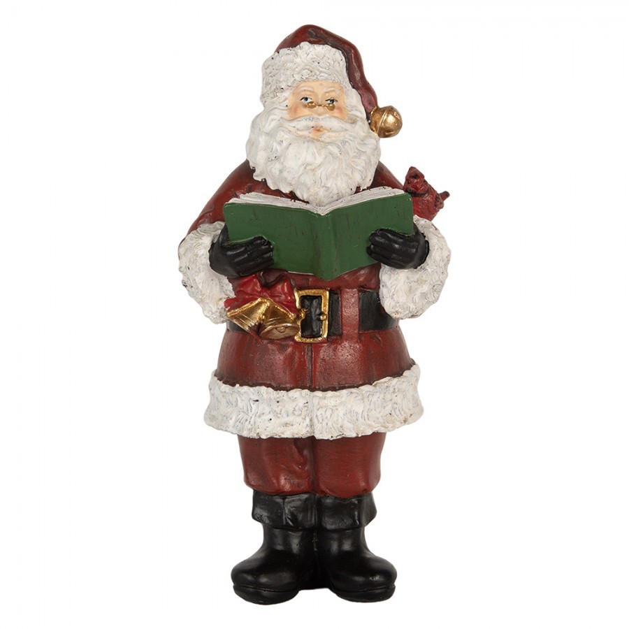 Christmas Decoration Santa Claus 10x10x22 Cm Red Plastic - 10*10*21 cm