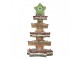 Dekorace svítící stromek z hvězd Gingerbread Tree - 15*15*29 cm / 3*AAA Clayre & Eef